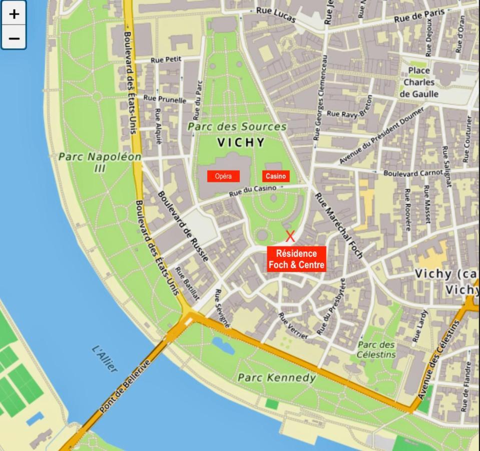 Le Vichy Centre, Spacieux Et Cosy T2 Avec Vue, Au Calme Bagian luar foto